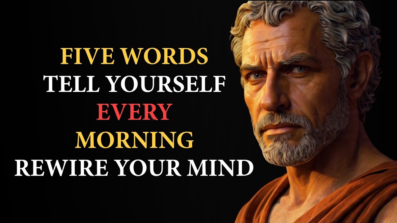 Rewire Your Mind – 5 Powerful Words to Tell Yourself Every Morning | Stoicism