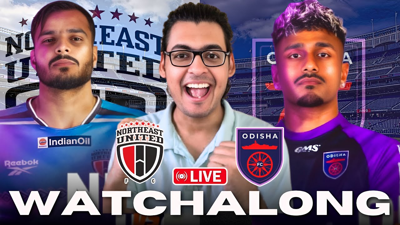 Northeast United vs Odisha FC LIVE 🔴 | ISL 2025-26 Watchalong | Indian Super League