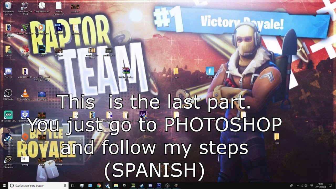 How to do Tfue's thumbnail  with 3d models