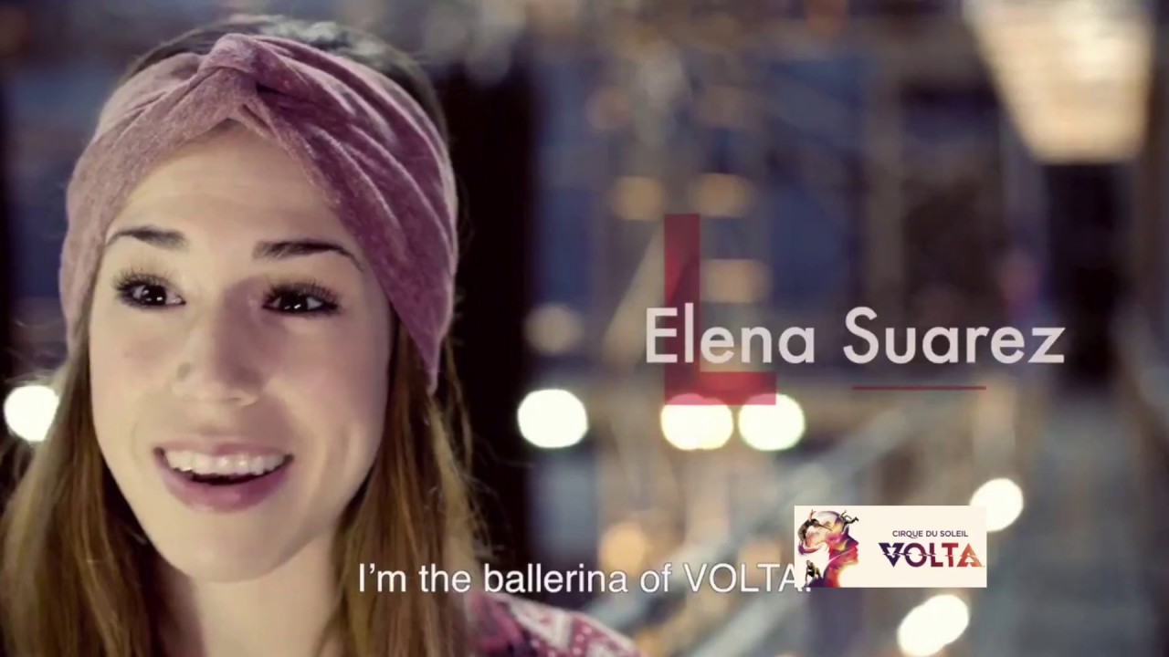 Elena Suarez bailarina en Volta, production del Cirque Du Soleil, GET YOUR TICKETS!!