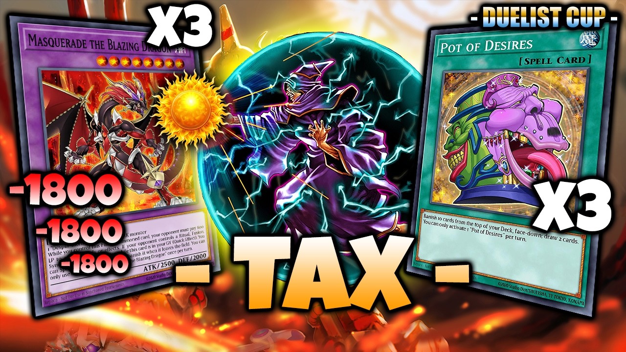 Finish The Cup without Playing ⛔ Melt Opponents with Updated Masquerade Tax Burn Deck [Master Duel]