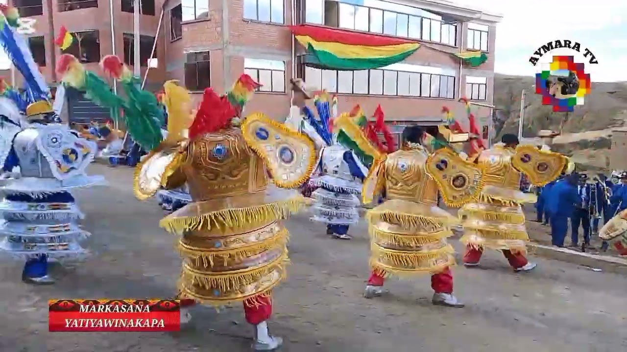 DANZA MORENADA DE LA COMUNIDAD SAYTO EN 2 DE AGOSTO EN EL MUNICIPIO DE ACHOCALLA, PROVINCIA MURILLO.