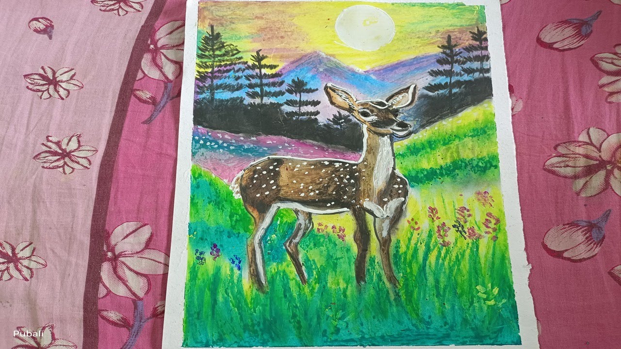 জঙ্গলের নীরবতায় হরিণের সৌন্দর্য/Beauty of a Deer in the Silent Forest