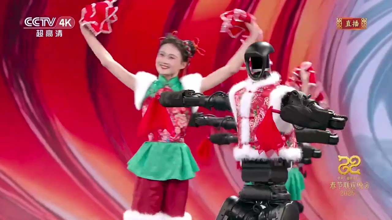 上了2025年央视春晚的春晚机器人 On the Spring Festival Gala robot of CCTV in 2025, give a thumbs up #robot #ai