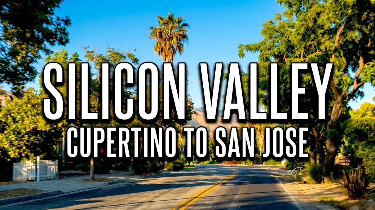 🚗 [4K] Driving Through Silicon Valley — Cupertino → Evergreen San Jose | Real-Time Bay Area Drive