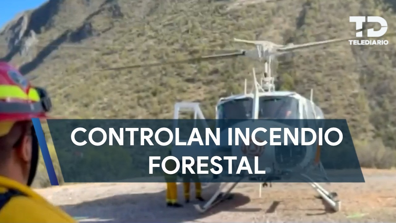 Controlan incendio forestal en Sierra Mesa San Lucas en Galeana