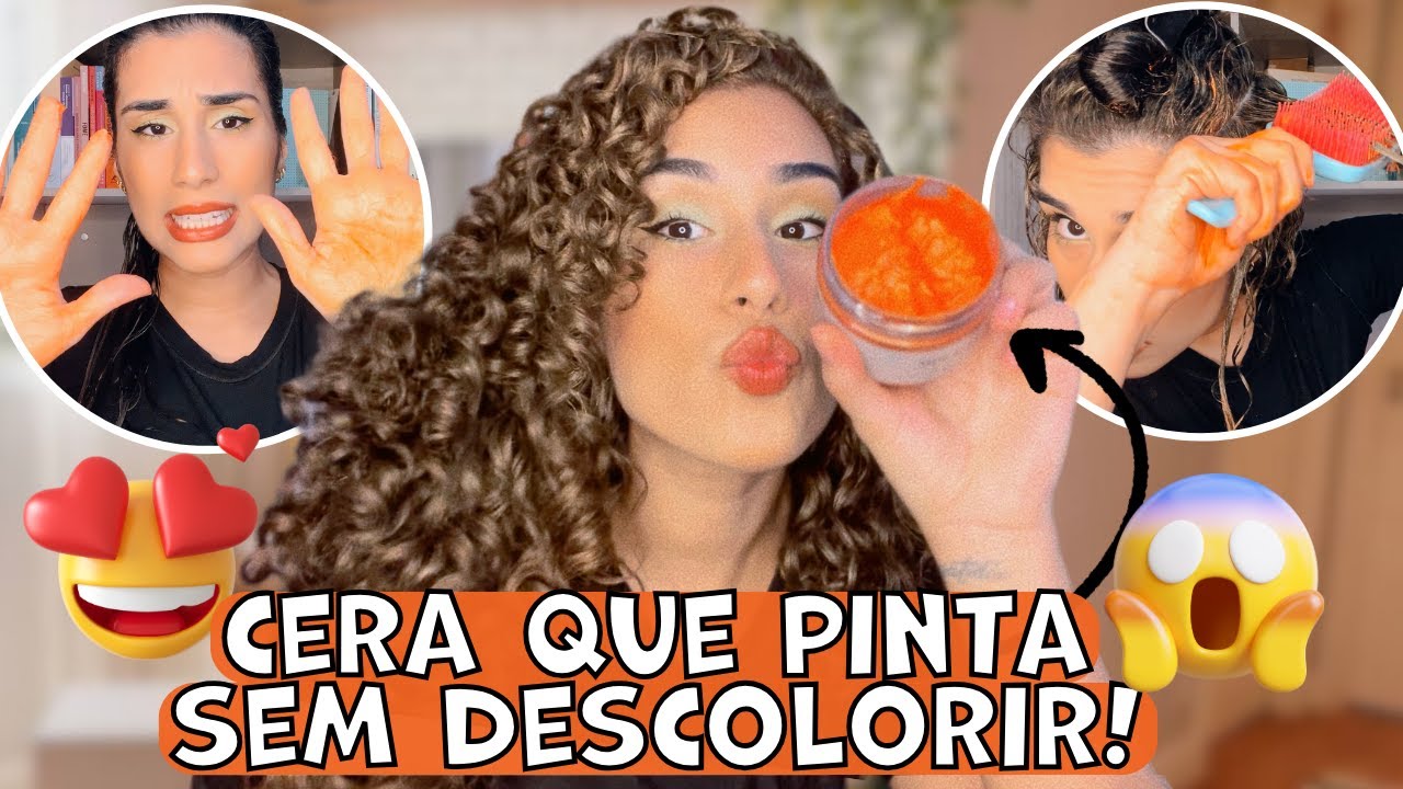 PINTANDO OS CACHOS EM CASA COM CERA MOFAJANG | Funciona Sem Descolorir?