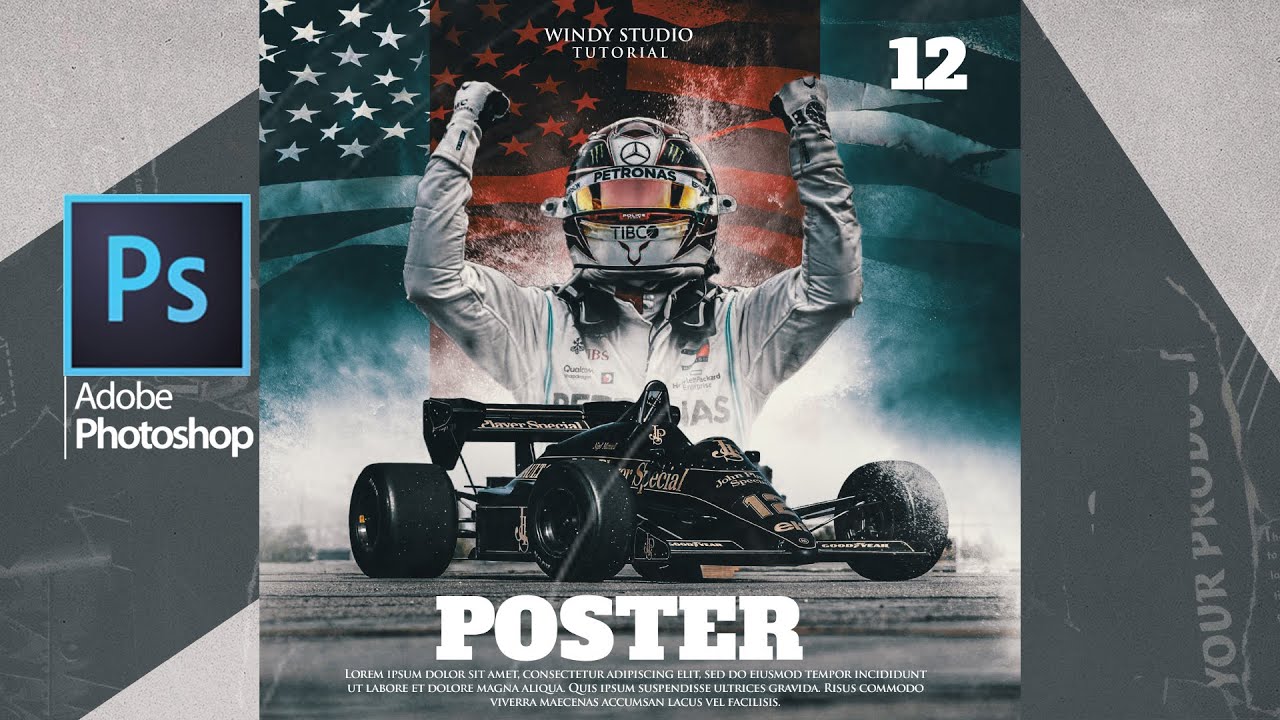 How to Create Professional Sport Poster Design - #Photoshop Tutorials