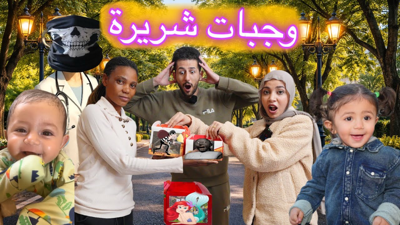 الطبيب الشرير جابلنا وجبات غريبه كتير ومخيفه ميمي تحولت والحرامي هاجمنا ايمن ورحمه خافوا كتير 😱🥺!!