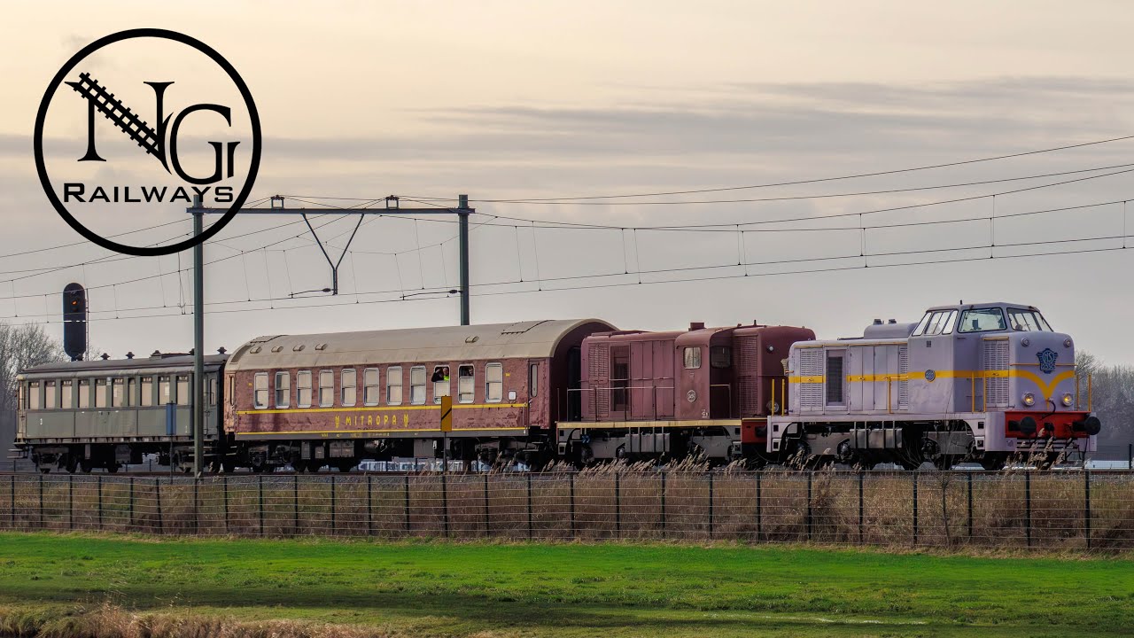 30 december 2023 VSM 2530 + 2459 halen blokkendoos rijtuig C 8536 op uit Rotterdam