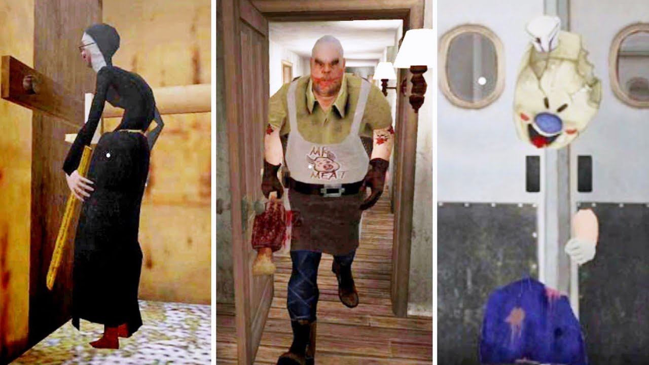 Trapping Evil Nun Vs Mr Meat Vs Rod In Ice Scream 6 | Evil Nun Vs Mr Meat Vs Ice Scream 6
