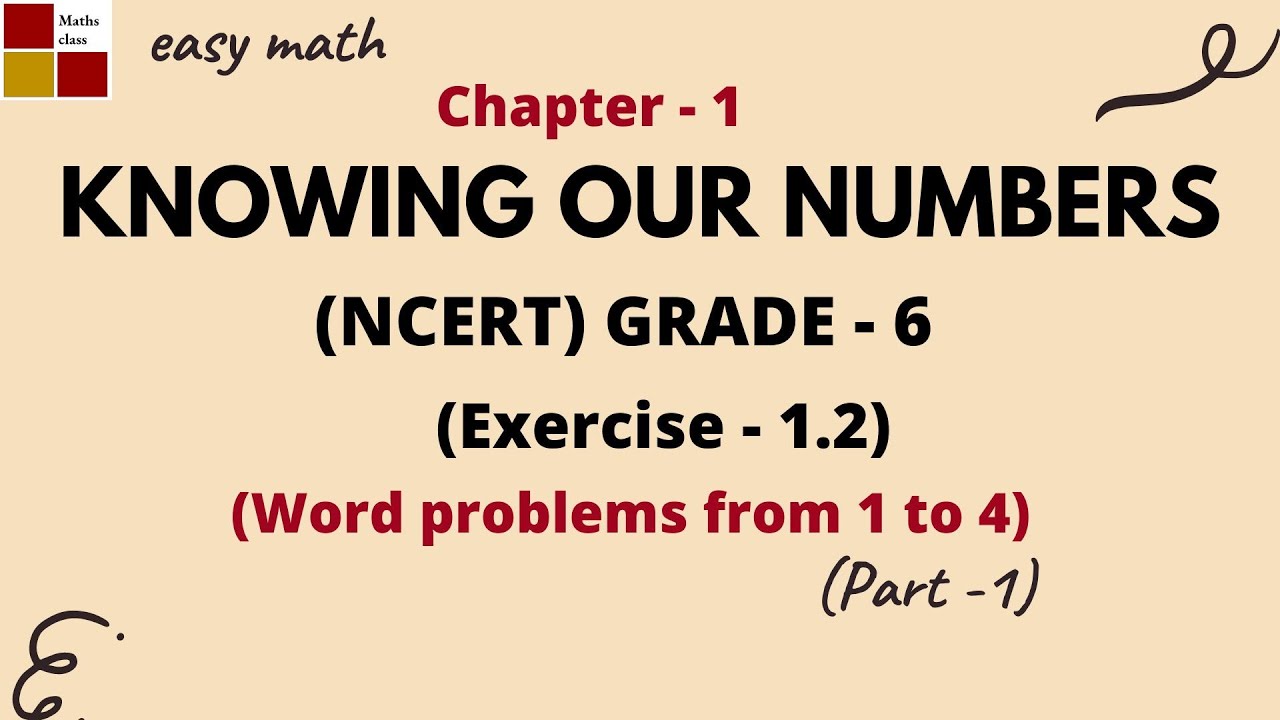 Knowing our numbers||ch-1|| Ex-1.2|| NCERT|| 6th Grade|| word problems || @Jayasreemaths