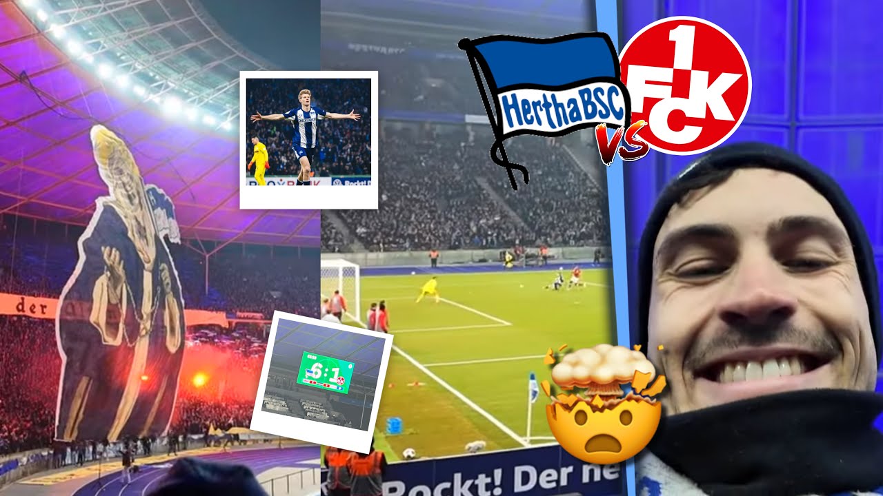 OH WIE IST DAS SCH&Ouml;&Ouml;&Ouml;&Ouml;N!! 😍😮&zwj;💨SPEKTAKEL IM DFB POKAL HERTHA BSC - KAISERSLAUTERN STADIONVLOG