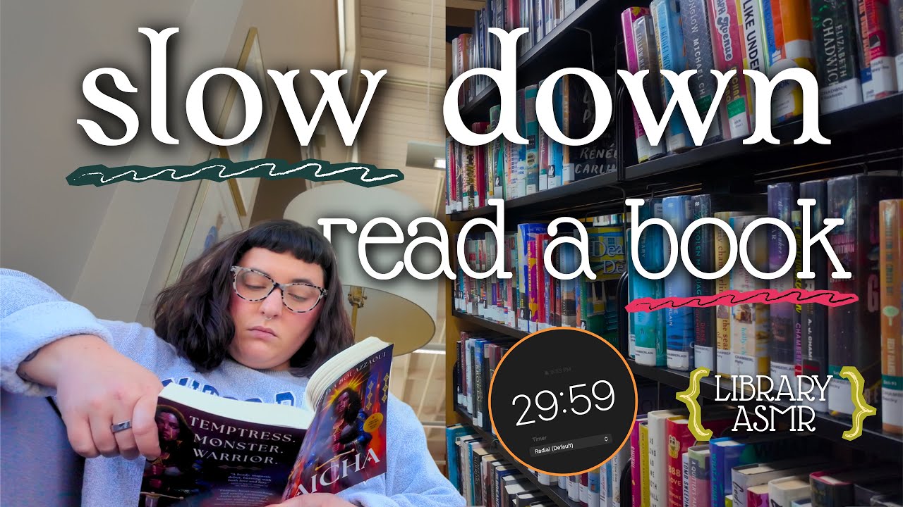 READ WITH ME for 30 minutes 📚🫶🏻 | stop the scroll | Ep. 5 - library ASMR, ambient reading