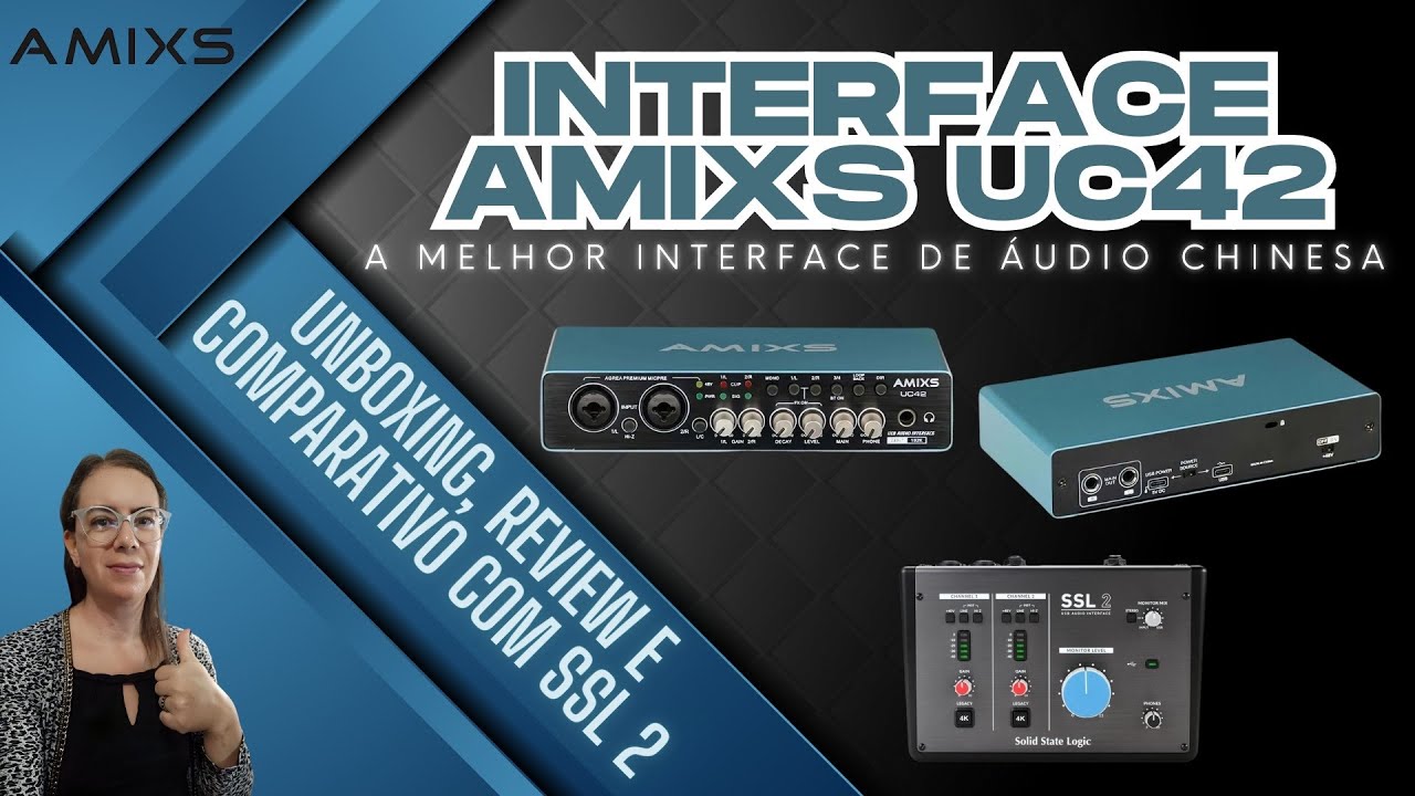 CONHEÇA A MELHOR INTERFACE DE ÁUDIO DO ALIEXPRESS - AMIXS UC42 UNBOXING E REVIEW BY ALÊZINHA