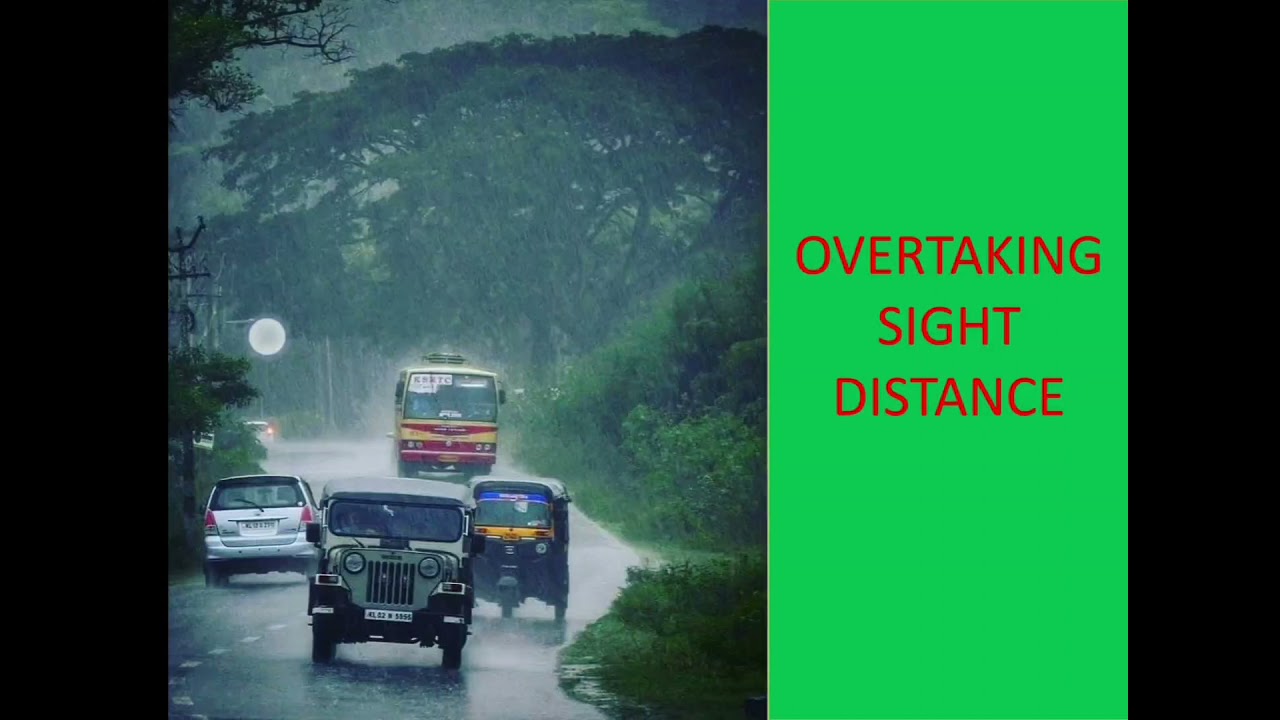 overtaking sight distance