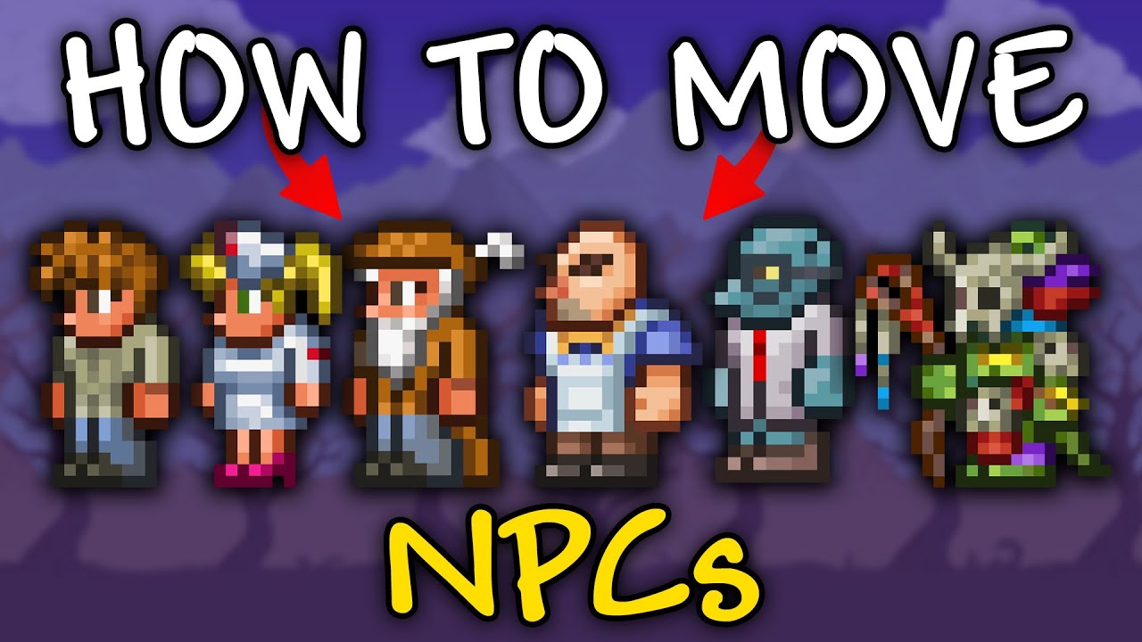 How to Move NPCs in Terraria | NPCs Terraria