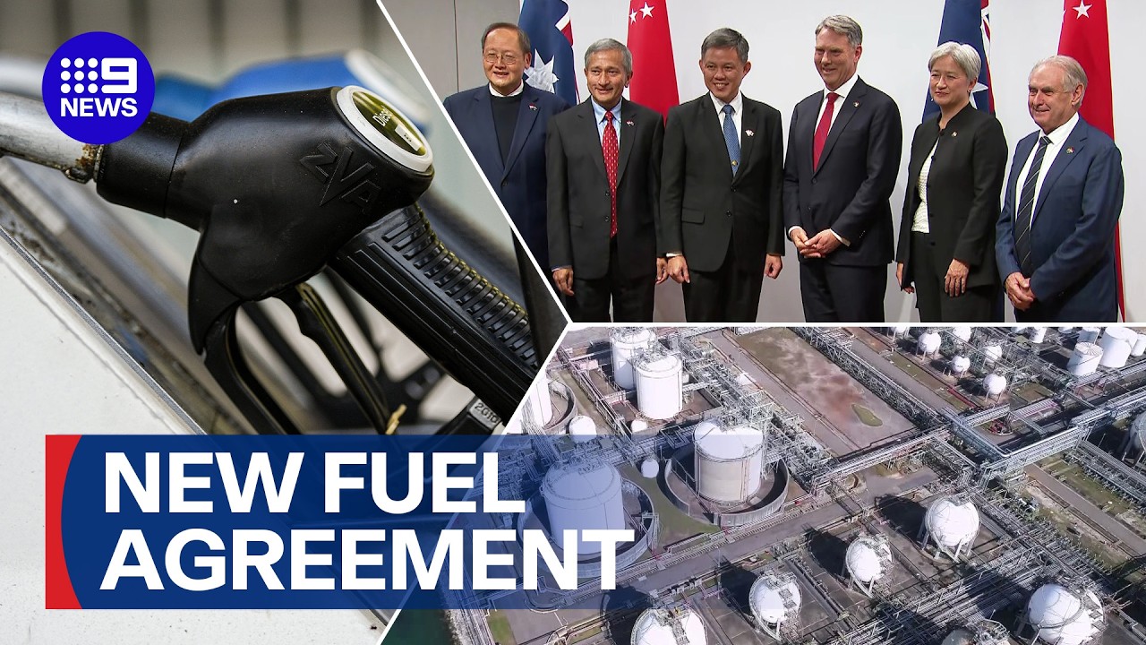 Australia signs new agreement with Singapore to solidify our fuel supply | 9 News Australia