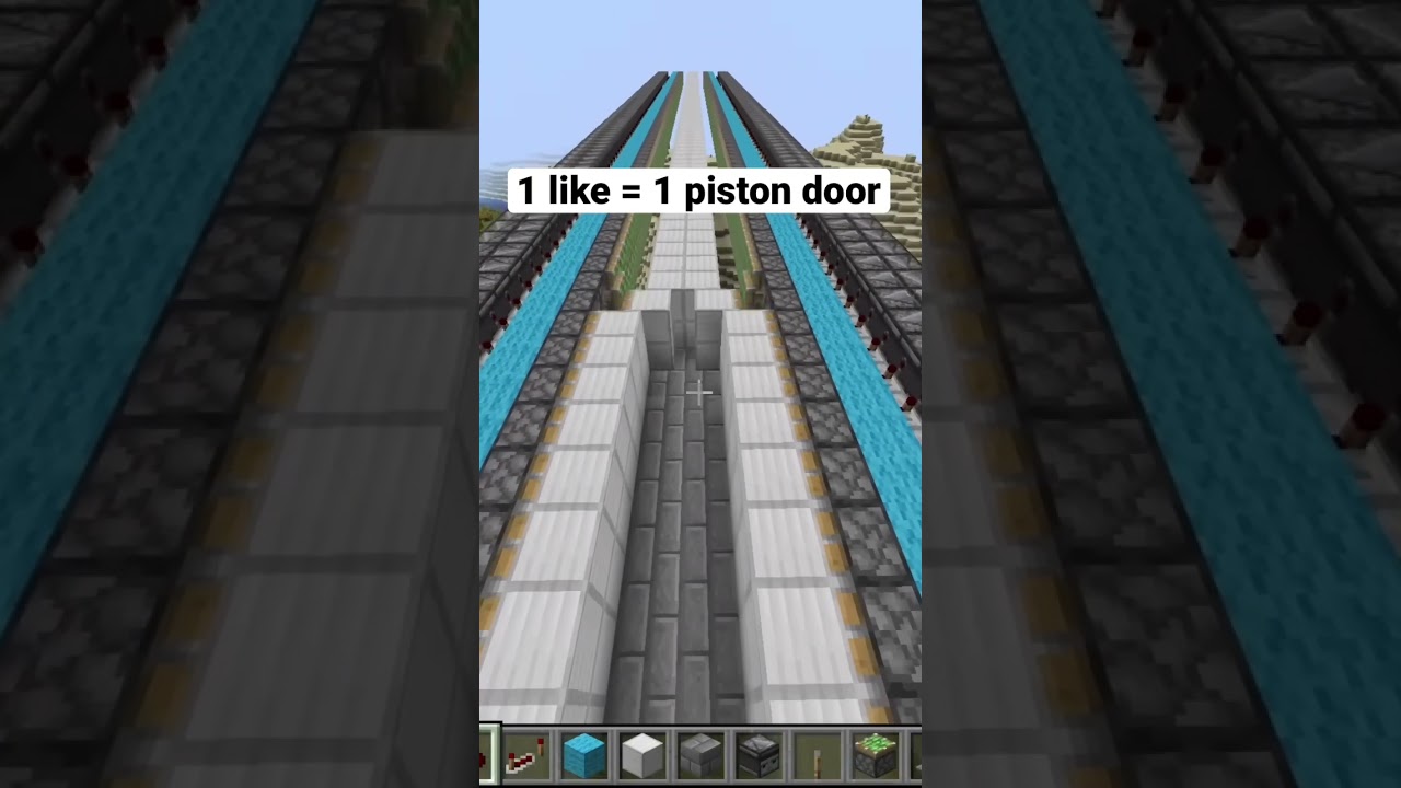 1 like = 1 piston door in Minecraft