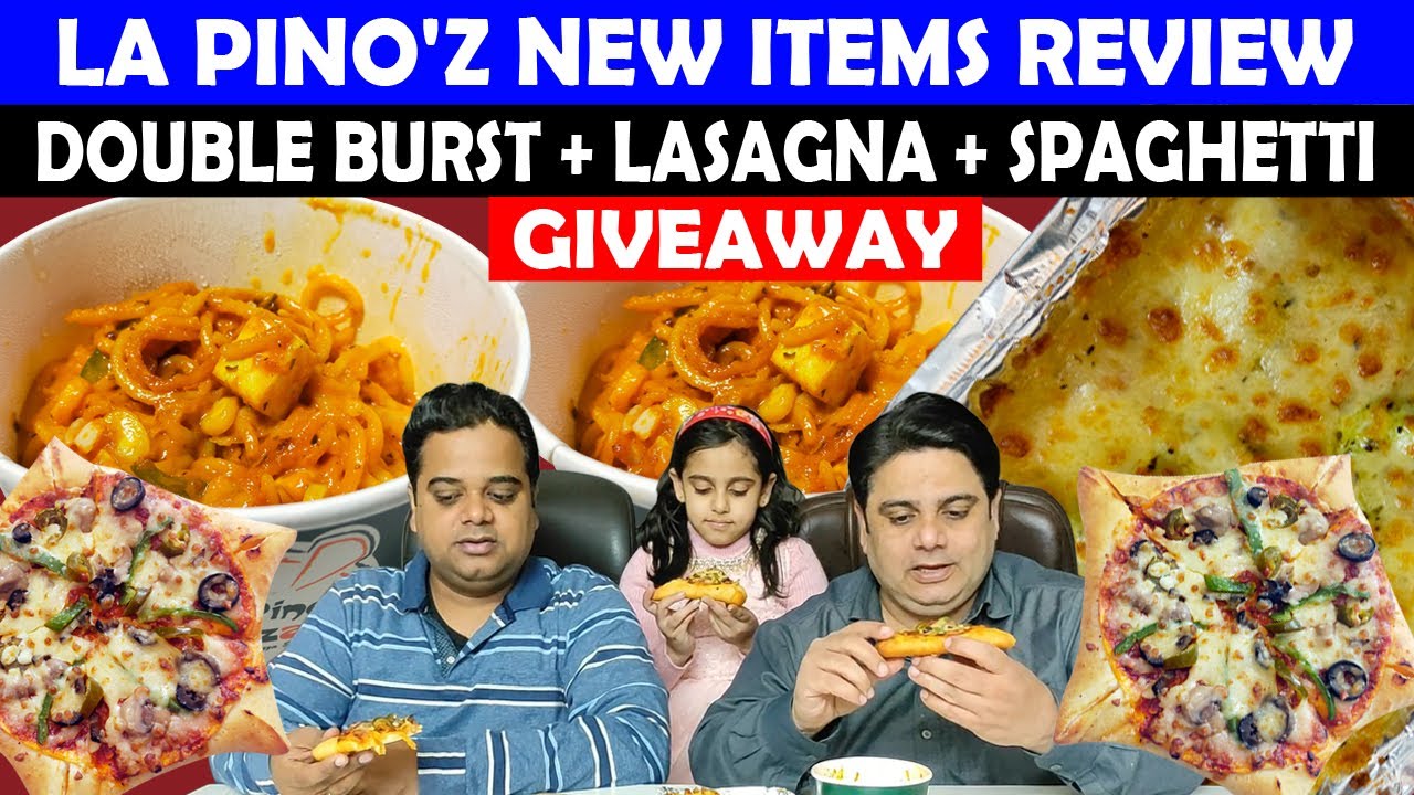 LaPinoz  Double Burst Pizza ! LaPinoz Lasagna Review ! La Pino'z Spaghetti ! Indian Food Vlogs