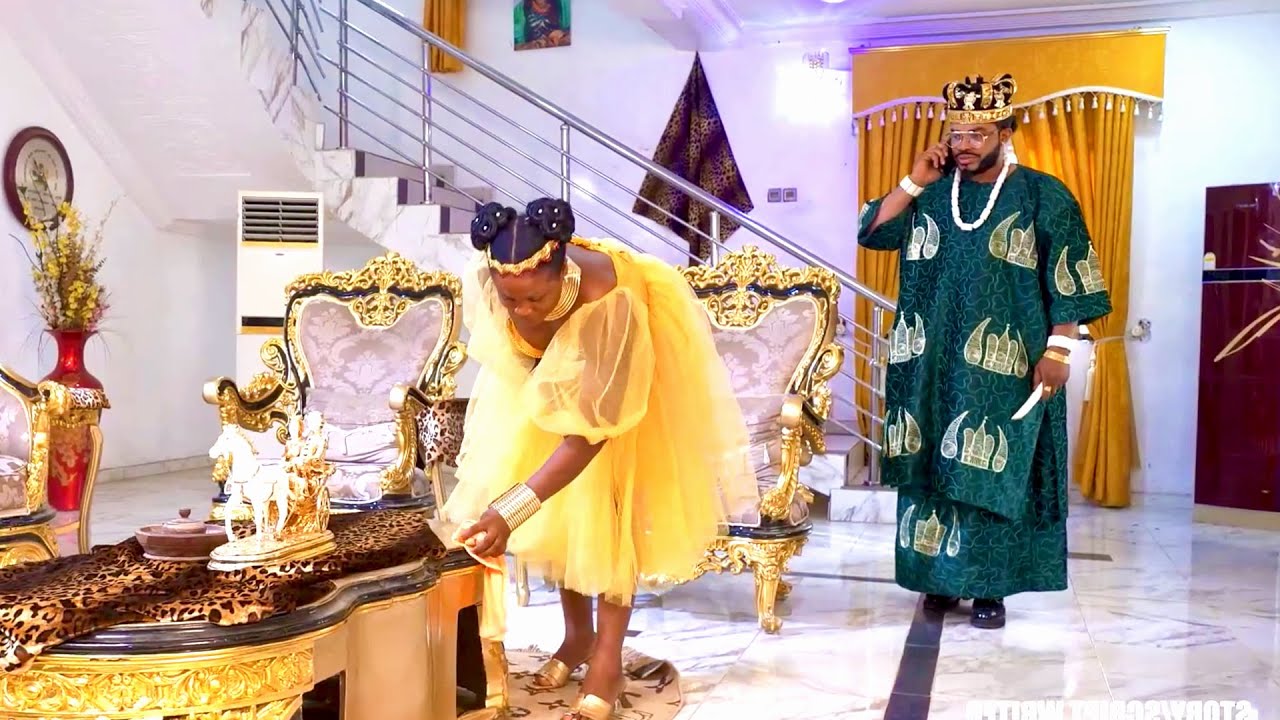 How The Billionaire Prince Left His Own Wife For The Maid When He Saw Her Cleaning - Nigerian Movies