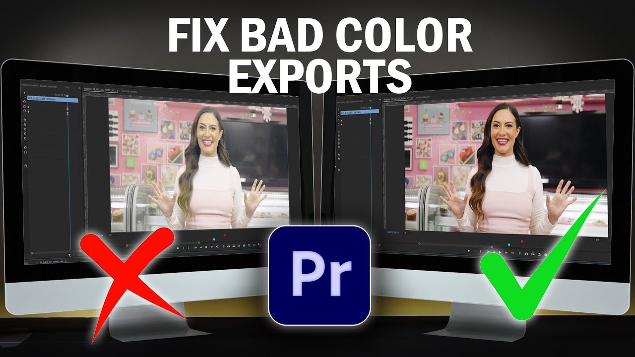 Исправление цветов и экспозиции при экспорте в Premiere Pro