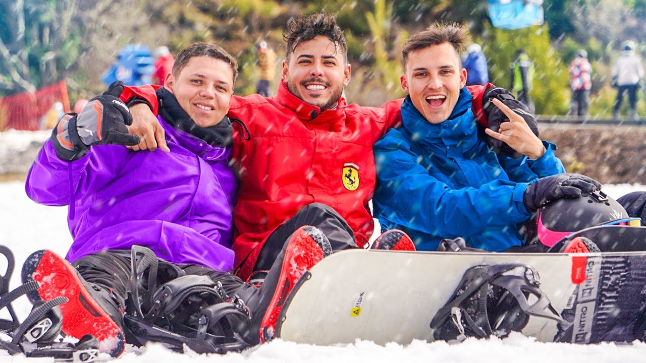 MEUS FUNCIONARIOS SÁO MEUS MELHORES AMIGOS ! UM DIA ESQUIANDO COM ELES