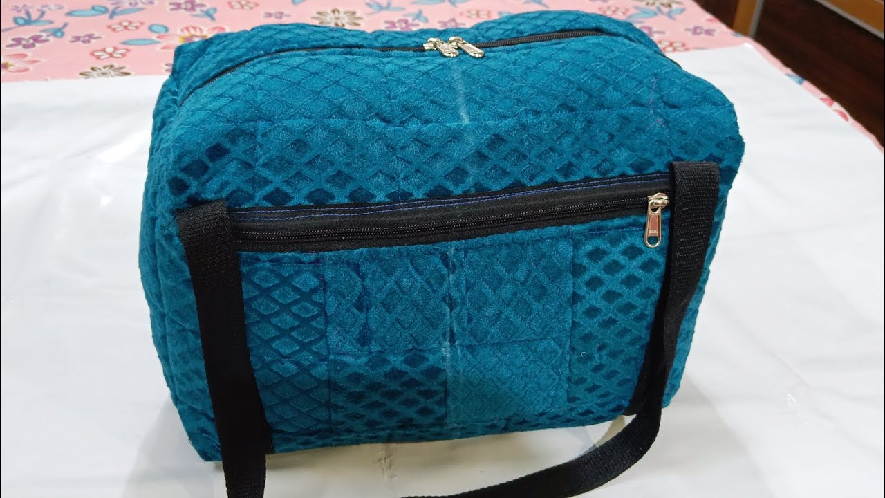 Simple cloth bag making video for beginners Step by step 1 piece 1 cut/बैग बनाने का सबसे आसान तरीका