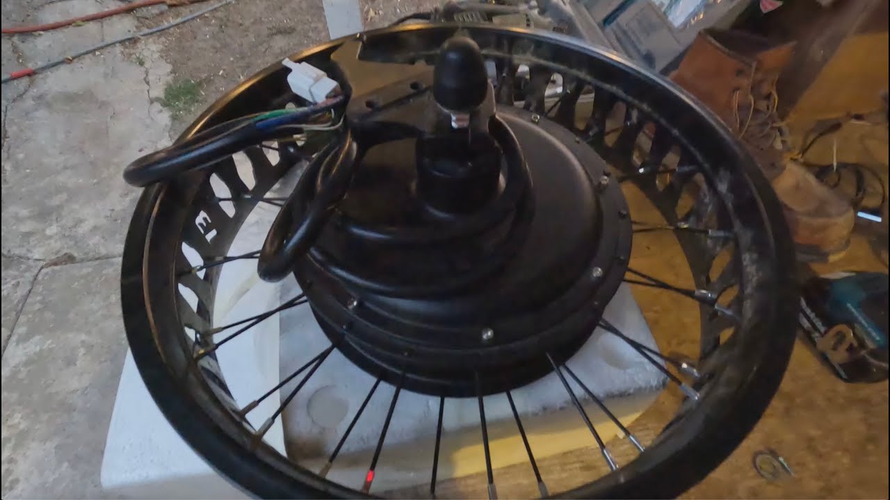 Super73 RX custom e-bike kit 72v 5000w Rear motor removal hub lacing plate milled s2 r rsd Part 3