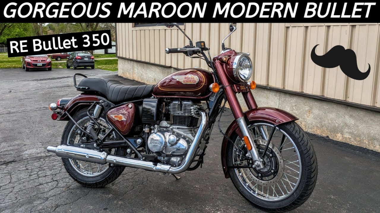 Прекрасный Royal Enfield Bullet 350 - обожаю темно-бордовый цвет - Ух ты!
