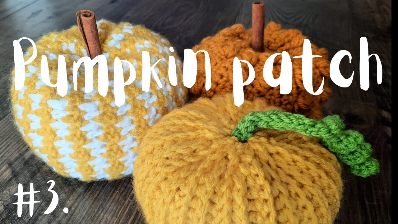 Pumpkin patch #3, Crochet pumpkin
