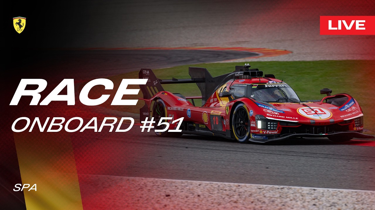 LIVE RACE Onboard car #51 for 6 Hours of Spa | Ferrari Hypercar