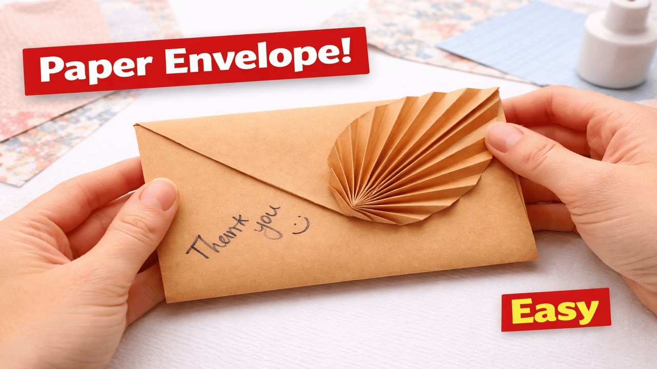 How to Make a Cute Paper Envelope | Easy Origami Craft Ideas