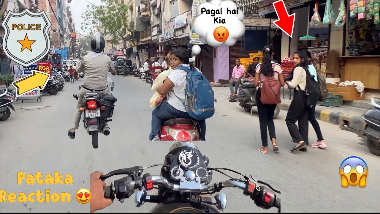 Bullet 350 pataka reaction💥Ladki se ladai ho gayi 😱part 2