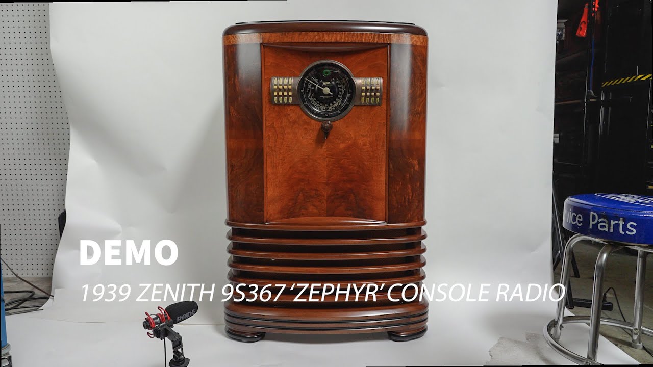 Demo of 1939 Zenith 9S367 'Zephyr' Radio + Bluetooth Retrofit