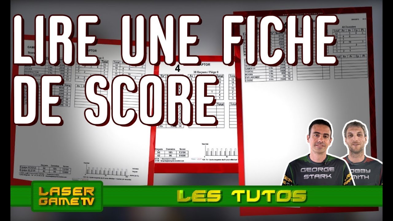 Lire une fiche de score Laser Game Evolution