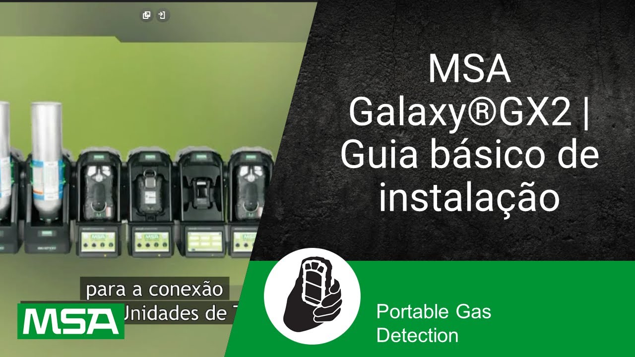 MSA Galaxy®GX2 | Guia básico de instalação