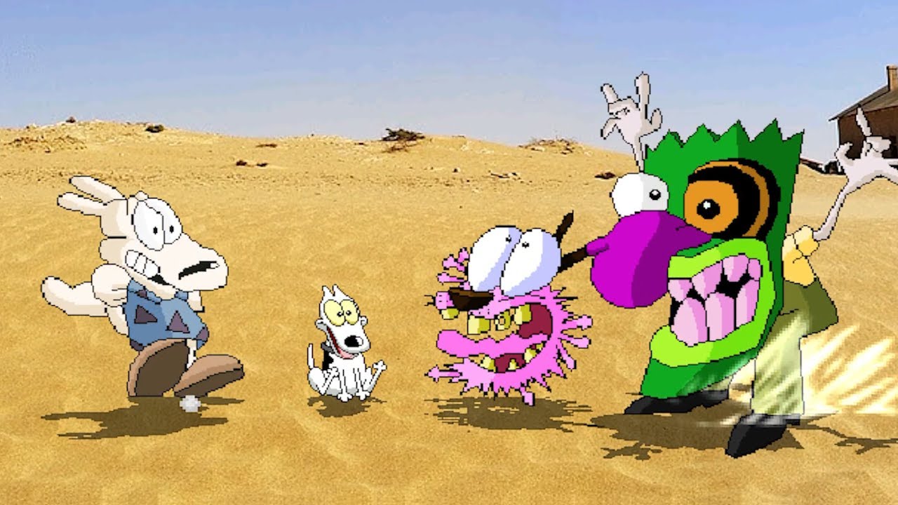 A VERY VERY CLOSE FIGHT! ROCKO THE WALLABY  VS  COURAGE THE COWARDLY DOG | BEST OF 3
