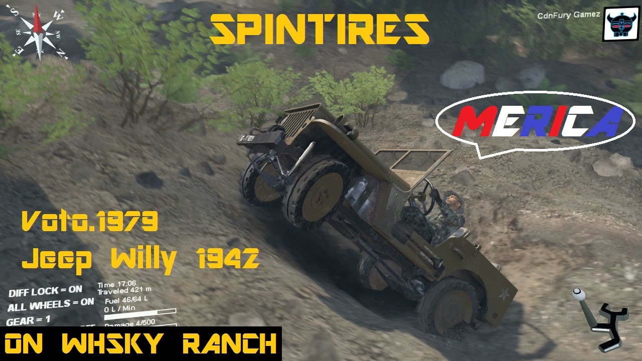 Spintires Voto1979 Jeep Willy 1942 On Whsky Ranch
