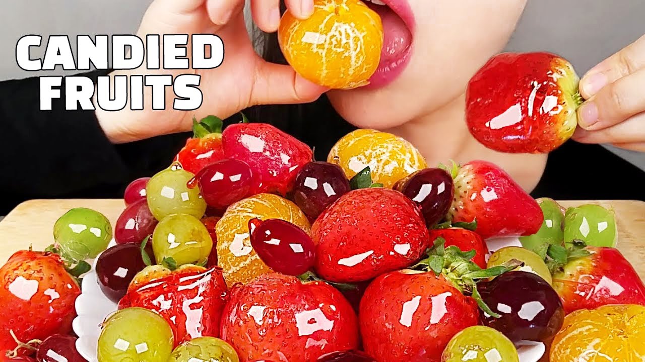 CANDIED FRUITS ASMR TANGHULU *MOST POPULAR FOOD FOR ASMR* ㅣ 탕후루 리얼사운드 먹방ㅣNO TALKING EATING SOUNDS