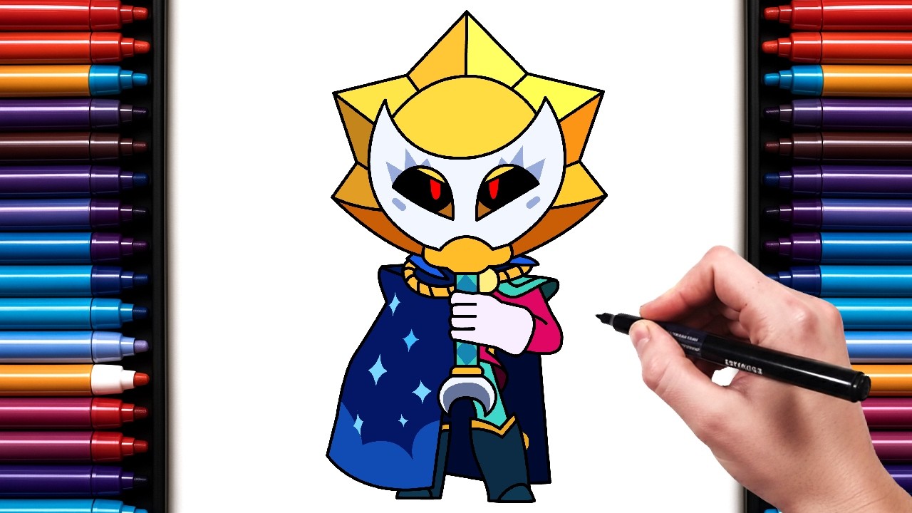 How To Draw Sirius From Brawl stars | New Ultra Legendary Brawler | Step by Step Drawing Tutorial