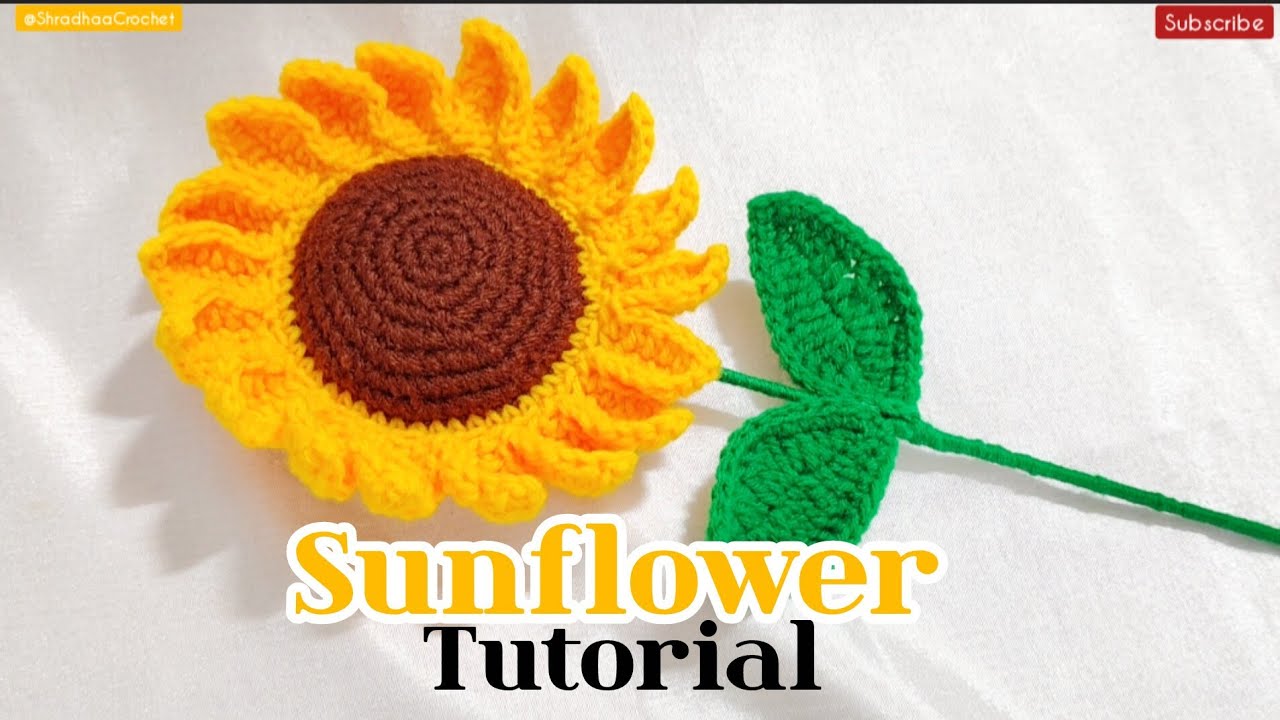 How to Crochet a Sunflower 🌻 Full Tutorial | Beginner to Advanced | Beautiful Handmade Flower