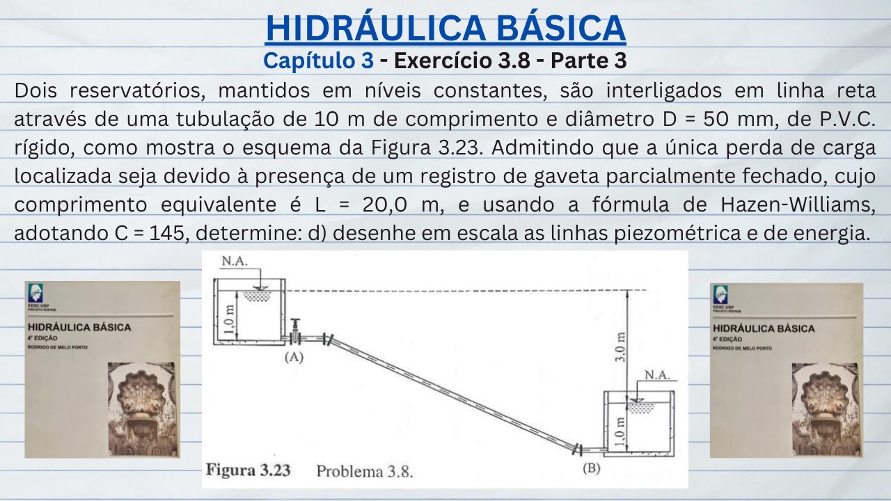 Hidráulica Básica. Exercício 3.8 - Parte 3
