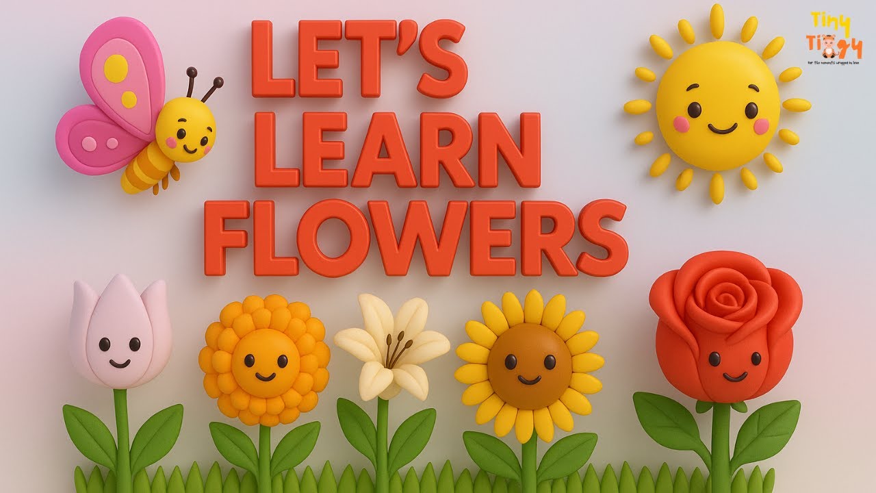 🌺 Learn Pretty Flowers 🌼 | Kids Song | Nursery Rhyme Kids 🌼| Flowers Song for Kids