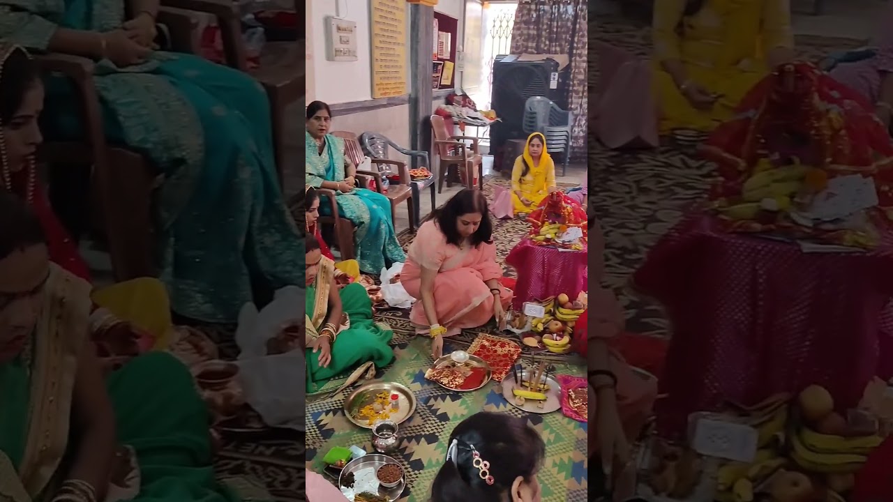 Mahalaxmi vrat poojan|  Peele dhagon vala vrat katha aur vidhi vidhan link in  description box.