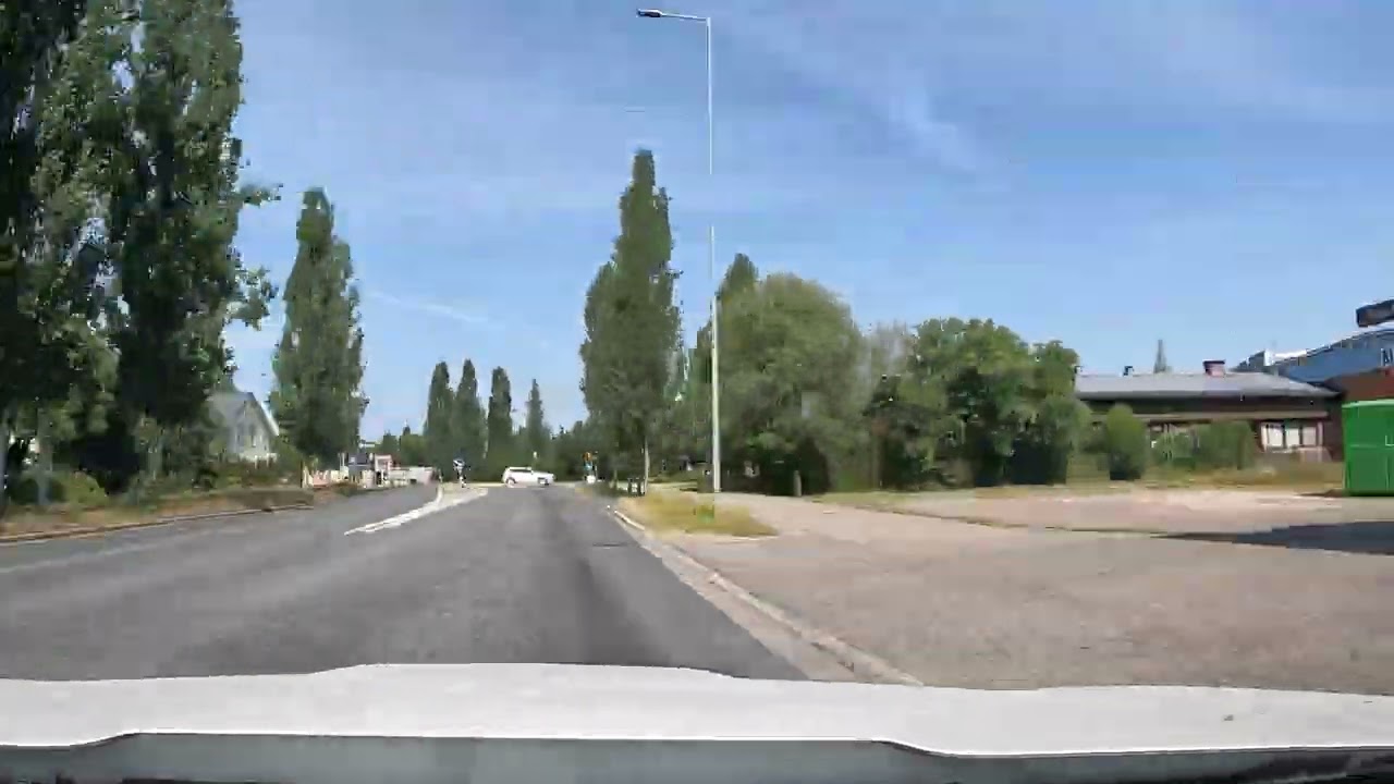 Timelapse drive Haapajarvi to Oulu, Finland