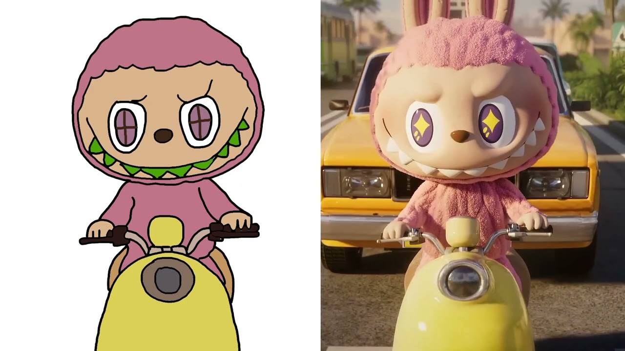 LABUBU The Monster Labubu Drawing Meme