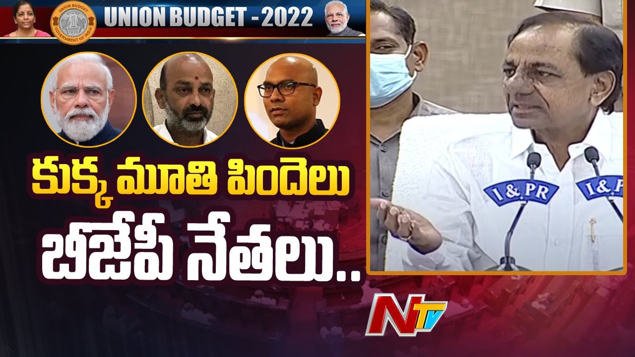 కుక్క మూతి పిందెలు తెలంగాణ బీజేపీ నేతలు | CM KCR Satires On BJP Leaders | Ntv