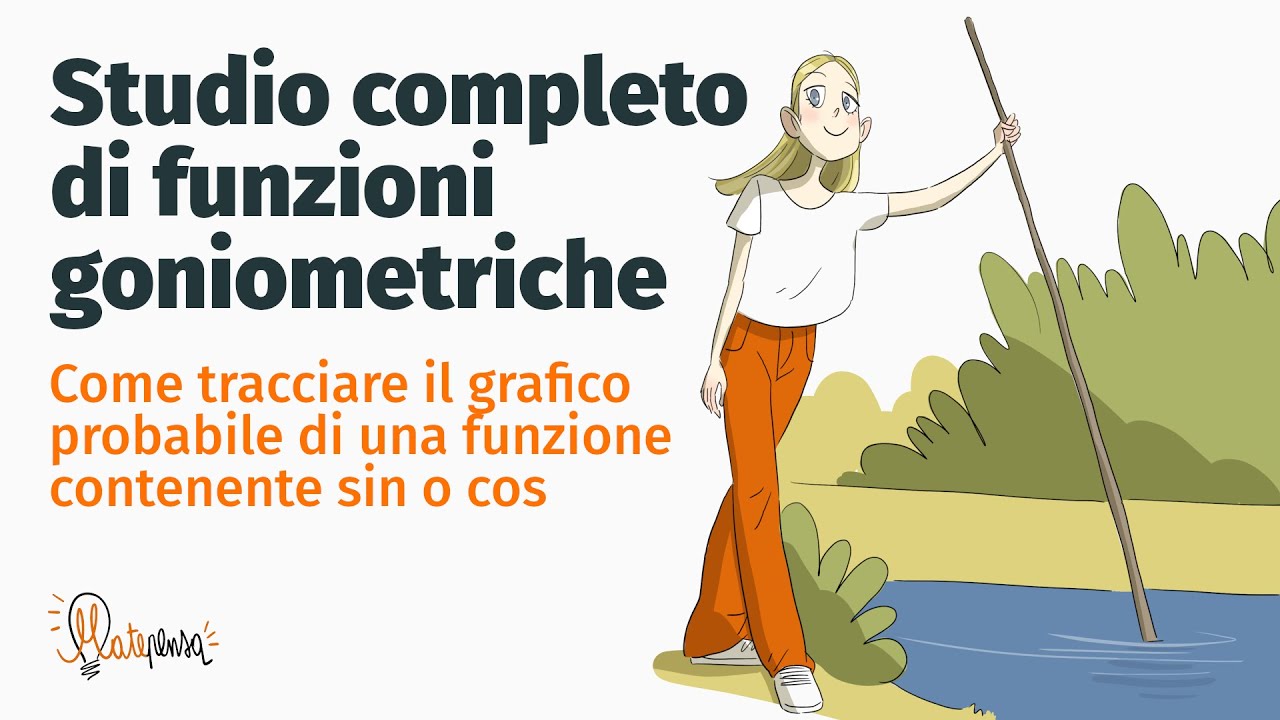 Studio completo di funzioni goniometriche | Dominio, periodicità, monotonia e concavità | Matepensa