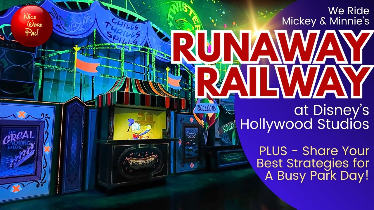Mickey and Minnie's Runaway Railway on a busy day!